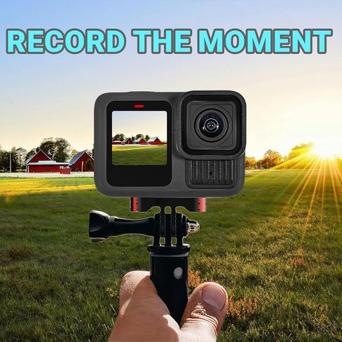 حامل بمزلاج مغناطيسي لـ Gopro، مع مقعد بديل سفلي معدني متوافق مع كاميرا Gopro Hero 13 12 11 10 9 8 MAX2 in Kuwait