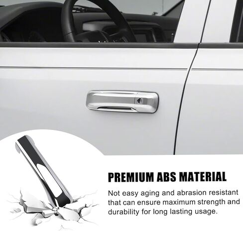 sportuli 4 Sets Black Door Handle Covers Compatible with 2013-2018 Dodge RAM 1500 2500 3500, 2019-2024 RAM 1500 Classic and 2005-2010 Jeep Grand Cherokee and Jeep Commander, Without Smart Key Hole in Saudi Arabia