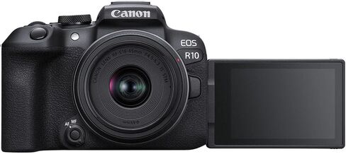 كاميرا Canon EOS R10 بدون مرآة مع عدسة STM مقاس 18-45 مم f/4.5-6.3 وعدسة تليفوتوغرافي يدوية فائقة الدقة مقاس 420-800 مم f/8 + ذاكرة سعة 128 جيجابايت + بطارية إضافية + حقيبة كاميرا + المزيد (حزمة مكونة من 31 قطعة) in Kuwait