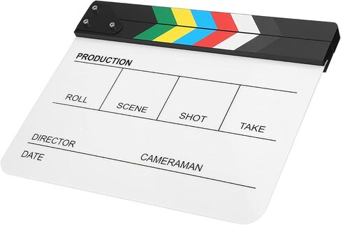 لوحة التصفيح لمخرجي الأفلام، 12 بوصة × 10 بوصة، لوحة أكريليك مقطوعة لمشهد الحركة، لوحة بيضاء للتصوير الفوتوغرافي (مخطط ملون) in Kuwait