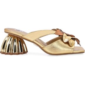 Ninety Union Sheela Sandal, Women’s Slip-On Dress Shoes, Women's Sculpted Heel Sandals with Floral Appliqué in Saudi Arabia