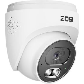 كاميرا ZOSI 4MP 2.5K PoE الإضافية للأمن في الهواء الطلق، كاميرا مراقبة IP بدقة 1440 بكسل لأمن المنزل، رؤية ليلية 100 قدم، اكتشاف المركبات البشرية بالذكاء الاصطناعي، صوت ثنائي الاتجاه، تعمل مع PoE NVR فقط in Kuwait