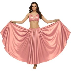 SATIN SIDE SLIT A LINE SKIRT PANNEL SKIRT TRIMAL WOMEN in Kuwait