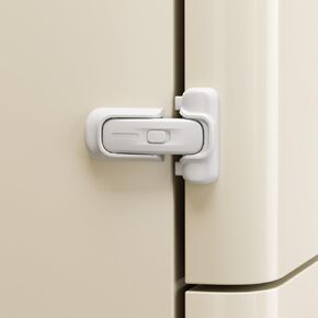 SAFELON 1 Pack Baby Safety Refrigerator Lock, Child Proof Fridge Door Lock, Protect Refrigerators with Damaged Sealing Strips, No Tools Required (Grey) in Kuwait