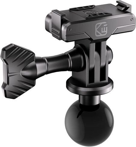 حامل كاميرا محول مغناطيسي سريع الإصدار من Kewig متوافق مع كاميرا DJI Osmo 360 / Action 3/4 / 5 Pro Action، مع رأس كروي 1 بوصة لتركيب ذاكرة الوصول العشوائي B مقاس 1 بوصة ذراع مقبس مزدوج كروي (X1+R15) in Kuwait