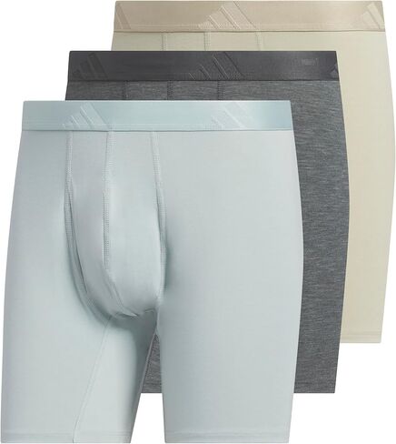 adidas Mens Luxe Underwear (3-Pack) Boxer Briefs or Trunks, Premium Ultra Soft Comfort in Saudi Arabia