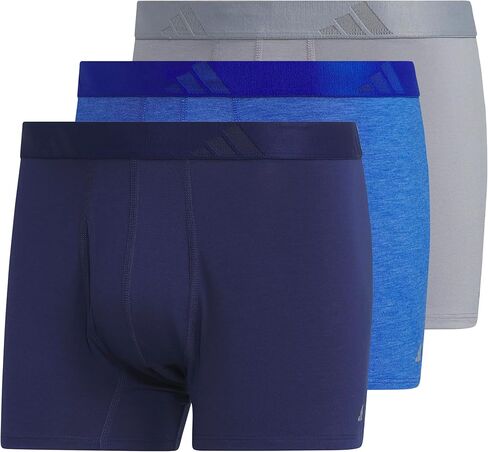 adidas Mens Luxe Underwear (3-Pack) Boxer Briefs or Trunks, Premium Ultra Soft Comfort in Saudi Arabia