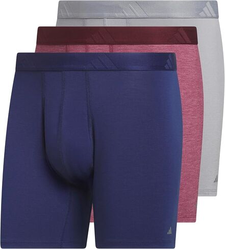 adidas Mens Luxe Underwear (3-Pack) Boxer Briefs or Trunks, Premium Ultra Soft Comfort in Saudi Arabia