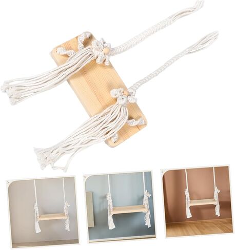 STOBOK Swing Prop: دعائم تصوير للأطفال أرجوحة خشبية للأطفال حديثي الولادة - ملحق لالتقاط الصور للتصوير الفوتوغرافي للرضع في الأماكن المغلقة أو الهواء الطلق in Kuwait