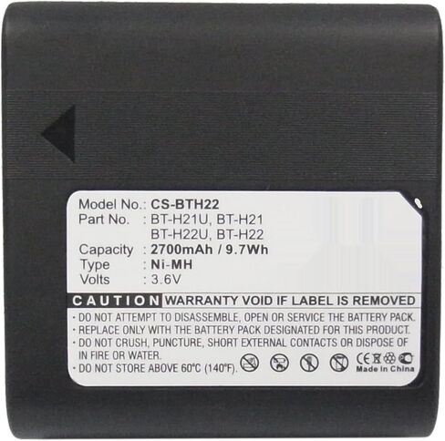 2700mAh/3.6V Replacement Battery for Sharp VL-E765U VL-E307 VL-E49 VL-E780 VL-E407S VL-E66S VL-E660U VL-E66 VL-E770H VSH007M08 VL-E39 VL-E420H VL-E760U VL-E630S VL-E47H BT-H22U BT-H21 BT-H21U BT-H22 in Kuwait