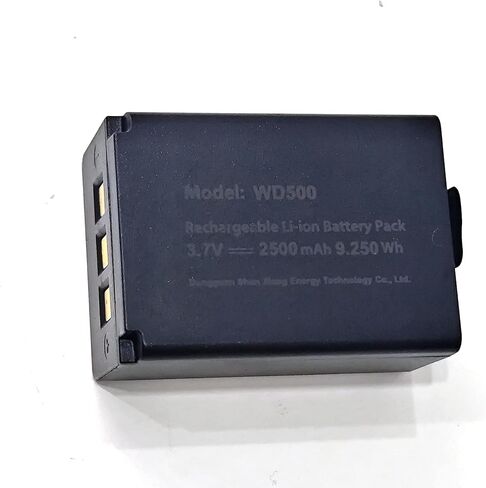 banflower WD500 Rechargeable Battery 3.7v 2500mAh Suitable 8K Camera with Current Protection in Kuwait
