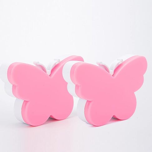 2pcs Butterfly LED Plug in Night Light for Kids, Night Light Lamp Plug into Wall with Smart Dusk to Dawn Sensor, Idea for Baby Room, Bedroom, Bathroom, Hallway, Stairs, Kitchen(Pink Light) in Kuwait