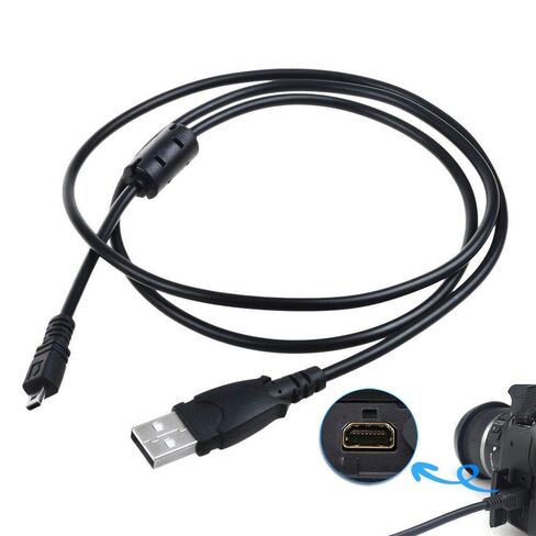 سلك كابل مزامنة بيانات USB متوافق مع كاميرا Pentax Optio K-200 D KP K-30 K-50 Q S1 in Kuwait