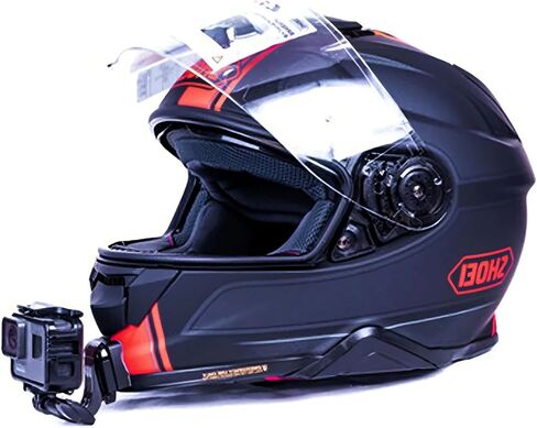 طقم تثبيت على الذقن من Shoei GT-Air II/GT Air 2 - حامل كاميرا على خوذة رياضية للتجول متوافق مع GoPro Hero Inst360 DJI - دعامة ذقن قابلة للتعديل لتسجيل الدخول in Kuwait
