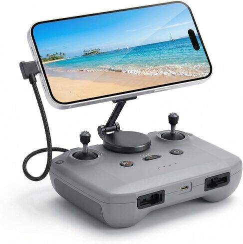 حامل هاتف مغناطيسي قابل للتعديل لجهاز التحكم عن بعد DJI RC-N1/N2/N3، لوحدة تحكم Skyrover S1/X1، لـ DJI Mini 4K، Mini 5/4/3 Pro، Neo 2، Air 3/3S، Avata 360 ملحقات الطائرة بدون طيار in Kuwait