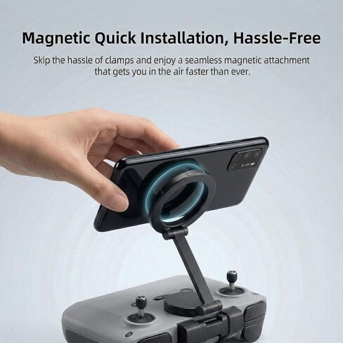 حامل هاتف مغناطيسي قابل للتعديل لجهاز التحكم عن بعد DJI RC-N1/N2/N3، لوحدة تحكم Skyrover S1/X1، لـ DJI Mini 4K، Mini 5/4/3 Pro، Neo 2، Air 3/3S، Avata 360 ملحقات الطائرة بدون طيار in Kuwait