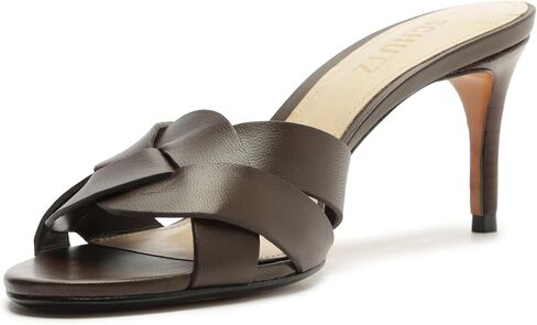 صندل SCHUTZ Renata Mule بكعب عالٍ، بني كستنائي in Kuwait