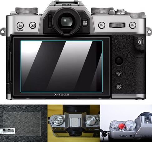 طقم واقي شاشة X-T30 III لفيلم Fuji X-T30 III، واقي شاشة مكون من قطعتين، مصراع ناعم، غطاء حذاء معدني ساخن، طقم حافظة غطاء عدسة لـ FUJI XT30III in Kuwait