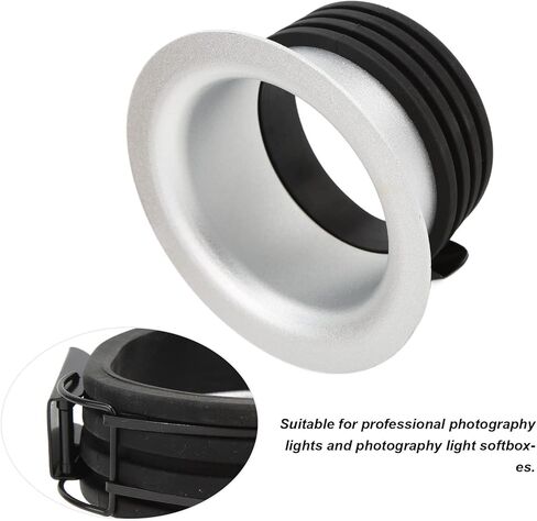 حلقة محول Speedring مقاس 152 سم للتركيب، محول محول Softbox لضوء الفلاش، حلقة Speedring من سبائك الألومنيوم مع تصميم سهل التركيب للتصوير الفوتوغرافي في الاستوديو in Kuwait
