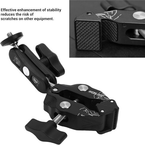 مشبك Greensen Super Clamp مع ذراع مفصلية للرأس الكروي، سبائك الألومنيوم، واجهة مترابطة 1/4 بوصة، نظام توسيع سريع الإصدار in Kuwait
