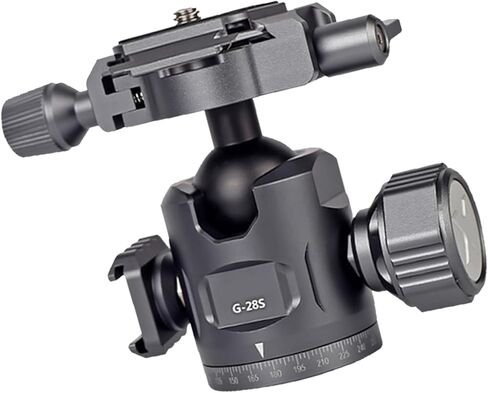 حامل ثلاثي برأس كروي عادي 240 جرام مع تحميل عالي 12 كجم مقاوم للماء IPX4 يتضمن لوحة تحرير سريعة لكاميرات DSLR حامل ثلاثي ثابت in Kuwait