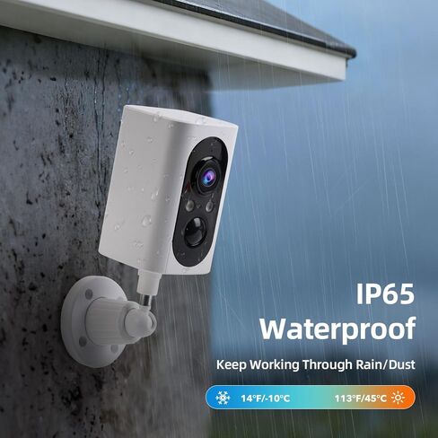 Security Cameras Wireless Outdoor 355° Pan Rotating 2K Color Night Vision Cameras for Home Security WiFi Battery Outdoor Camera Motion Detection 2-Way Talk IP65 Spotlight Siren SD/Cloud Storage 4 Pack in Saudi Arabia