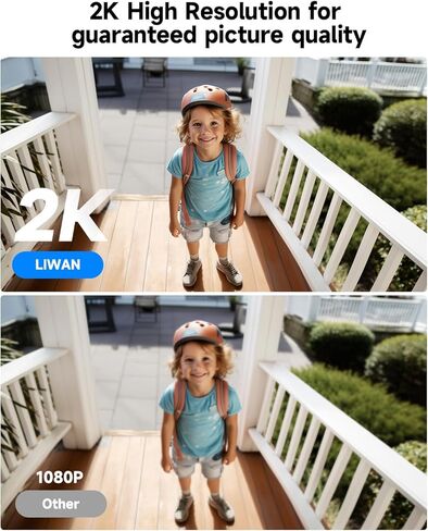 LIWAN Security Cameras Wireless Outdoor Indoor, 2.4GHZ WiFi Security Camera for Home Security, 2K HD Color Night Vision Battery Powered, Motion Detection, 2-Way Talk, SD/Cloud Storage, 4-Pack in Saudi Arabia