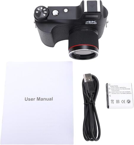 Digital Mirrorless Camera 48MP, 4K Video, Manual Focus, Macro Photography, Home Travel Use - Long Battery Life, Hot Shoe Expansion, Non Slip Grip in Kuwait
