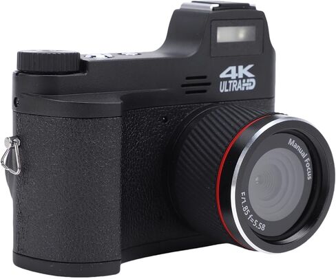 Digital Mirrorless Camera 48MP, 4K Video, Manual Focus, Macro Photography, Home Travel Use - Long Battery Life, Hot Shoe Expansion, Non Slip Grip in Kuwait