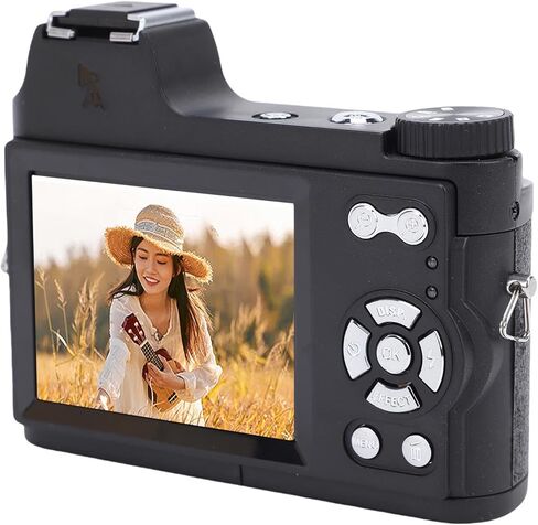 Digital Mirrorless Camera 48MP, 4K Video, Manual Focus, Macro Photography, Home Travel Use - Long Battery Life, Hot Shoe Expansion, Non Slip Grip in Kuwait