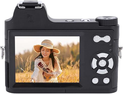 Digital Mirrorless Camera 48MP, 4K Video, Manual Focus, Macro Photography, Home Travel Use - Long Battery Life, Hot Shoe Expansion, Non Slip Grip in Kuwait