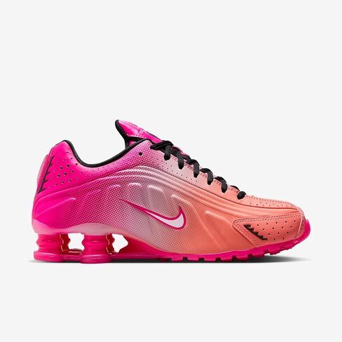 حذاء Nike Shox R4 النسائي (وردي/وردي/أسود/وردي فوم) مقاس 7.5 in Kuwait