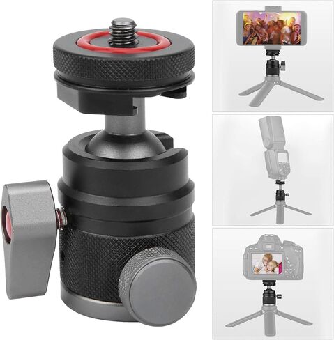 FILFEEL VELEDGE M4 Aluminum Alloy Cold Shoe Head with /4 Inch Screw for Camera and Tripod Adapter in Kuwait