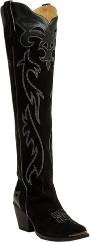 حذاء Idyllwind نسائي طويل من جلد الغزال كورديرو ذو مقدمة دائرية - Biwfa25l16-B in Kuwait