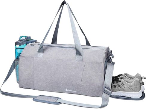 Sports Gym Bag with Wet Pocket & Shoe Compartment Fitness Workout Bag for Men and Women, Black (Front Pocket-New Version) in Saudi Arabia