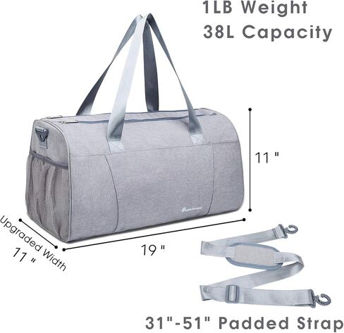 Sports Gym Bag with Wet Pocket & Shoe Compartment Fitness Workout Bag for Men and Women, Black (Front Pocket-New Version) in Saudi Arabia