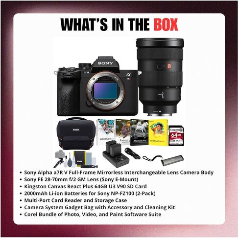 Sony a7R V Mirrorless Camera with Sony FE 28-70mm f/2 GM Lens Bundle with Accessories (7 Items) in Kuwait