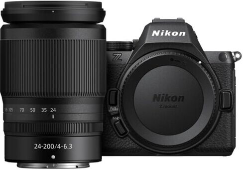 كاميرا Nikon Z5 II بدون مرآة مع مجموعة عدسات مقاس 24-200 مم f/4-6.3 وبطاقة UHS-II SDXC سعة 128 جيجابايت + فلتر للأشعة فوق البنفسجية + قارئ بطاقات + حافظة بطاقات + حافظة غطاء عدسة + طقم تنظيف + حقيبة كاميرا (10 قطع) in Kuwait
