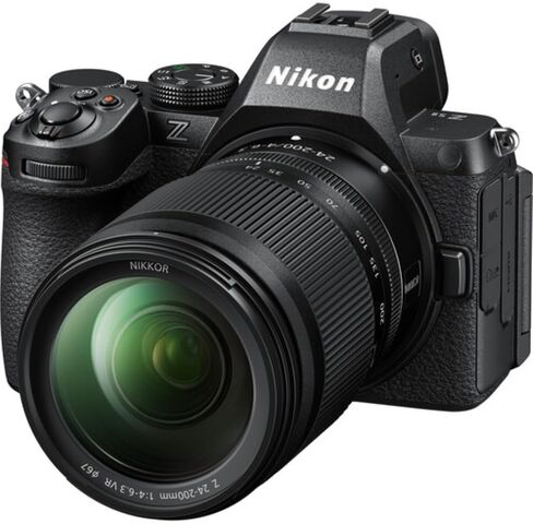 كاميرا Nikon Z5 II بدون مرآة مع مجموعة عدسات مقاس 24-200 مم f/4-6.3 وبطاقة UHS-II SDXC سعة 128 جيجابايت + فلتر للأشعة فوق البنفسجية + قارئ بطاقات + حافظة بطاقات + حافظة غطاء عدسة + طقم تنظيف + حقيبة كاميرا (10 قطع) in Kuwait