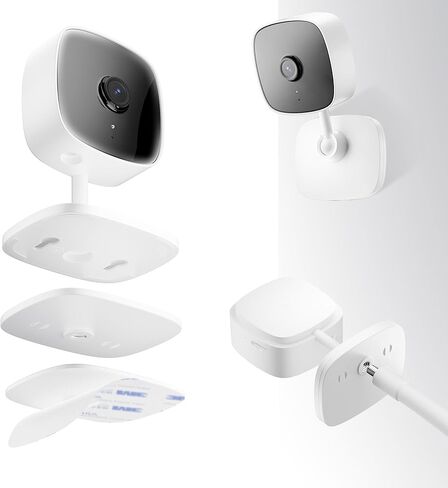 2 Packs Adhesive Wall Mount Bracket for Tapo Indoor Security Camera C101/C111, No Drilling Tapo Camera Mount, Compatible for TP Link Cam Baby in Kuwait