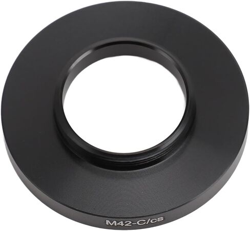 حلقة محول التثبيت M42 إلى C CS، خيط أنثى M42x0.75 مم إلى حامل CS، حلقة اقتران من سبائك الألومنيوم للتصوير الفوتوغرافي الماكرو والتلسكوب والعدسة in Kuwait