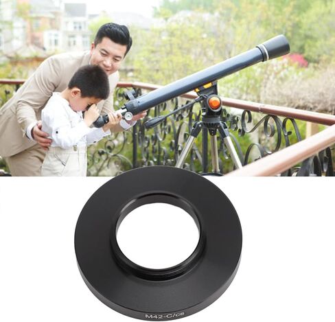 حلقة محول التثبيت M42 إلى C CS، خيط أنثى M42x0.75 مم إلى حامل CS، حلقة اقتران من سبائك الألومنيوم للتصوير الفوتوغرافي الماكرو والتلسكوب والعدسة in Kuwait