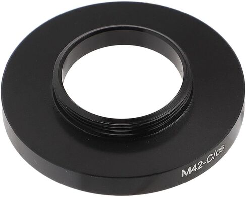 حلقة محول التثبيت M42 إلى C CS، خيط أنثى M42x0.75 مم إلى حامل CS، حلقة اقتران من سبائك الألومنيوم للتصوير الفوتوغرافي الماكرو والتلسكوب والعدسة in Kuwait