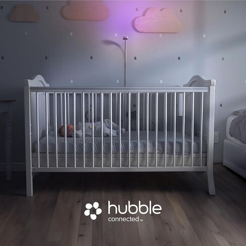 شاشة كاميرا الأطفال GoBaby AI Pro من HUBBLE CONNECTED - كاميرا بدقة 2K فائقة الوضوح مع شاشة عرض منزلية عالية الدقة مقاس 5 بوصات - وجه مغطى، دوران، تنبيهات حقيقية للبكاء، مدرب للنوم ومهدئ، مع حامل مرن، كابلات طاقة in Kuwait