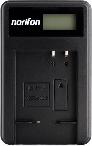 Norifon CGA-S005 شاحن USB LCD لباناسونيك لوميكس DMC-FS1، DMC-FS2، DMC-FX01، DMC-FX07، DMC-FX10، DMC-FX12، DMC-FX150، DMC-FX180، DMC-FX3، DMC-FX50، DMC-FX8، DMC-FX9، DMC-LX1 كاميرا والمزيد in Kuwait