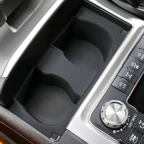 لسيارة Land Cruiser 200 LC200 2016-2021 حامل أكواب وحدة التحكم المركزية من السيليكون ملحقات حامل المشروبات المتوافقة مع LC200 FJ200 2016-2021 in Kuwait