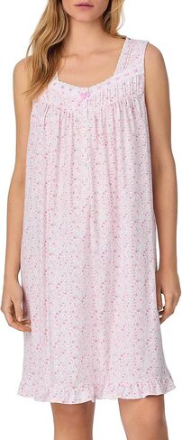 Eileen West Nightgowns for Women - Soft Cotton Jersey Sleeveless 38" Short Night Gown in Saudi Arabia