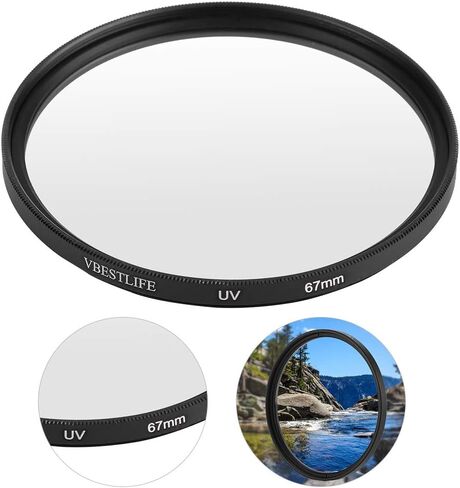 49mm Filter Lens Protection Ultra Slim Black Frame Optical Glass Aluminum for Camera Accessories DSLR Mirrorless（49mm 52mm 55mm 58mm 62mm 67mm 72mm 77mm 82mm Optional） (67mm) in Saudi Arabia