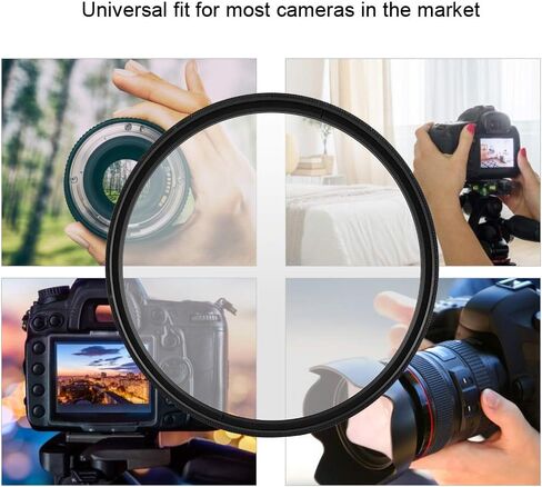 49mm Filter Lens Protection Ultra Slim Black Frame Optical Glass Aluminum for Camera Accessories DSLR Mirrorless（49mm 52mm 55mm 58mm 62mm 67mm 72mm 77mm 82mm Optional） (67mm) in Saudi Arabia
