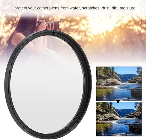 49mm Filter Lens Protection Ultra Slim Black Frame Optical Glass Aluminum for Camera Accessories DSLR Mirrorless（49mm 52mm 55mm 58mm 62mm 67mm 72mm 77mm 82mm Optional） (67mm) in Saudi Arabia